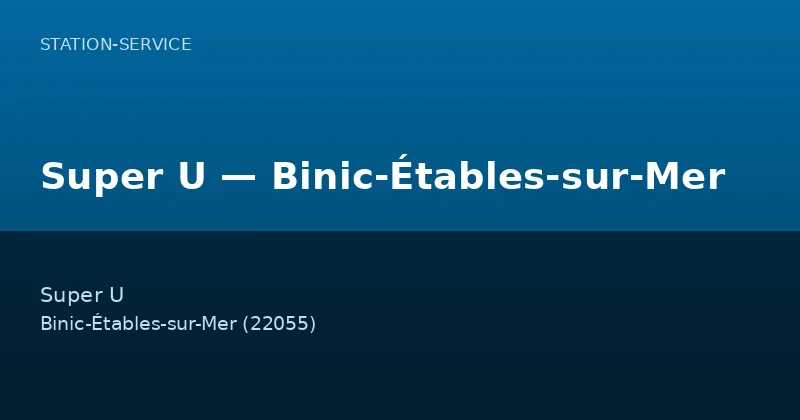 Super U — Binic-Étables-sur-Mer
