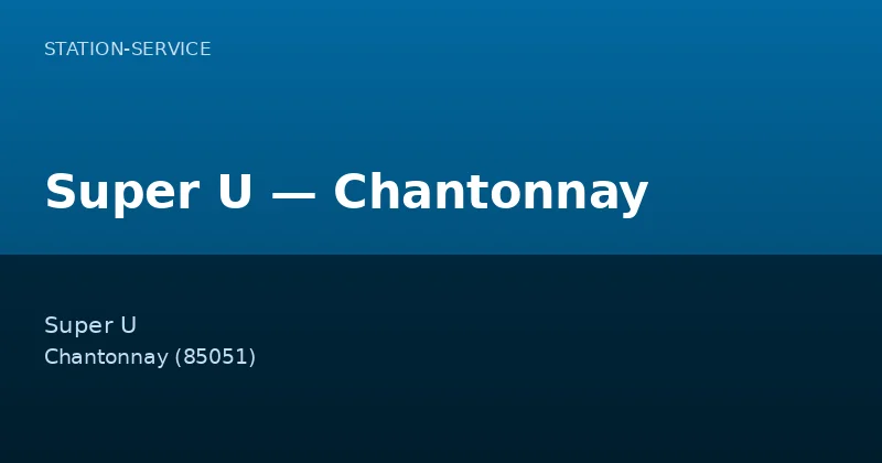 Super U — Chantonnay