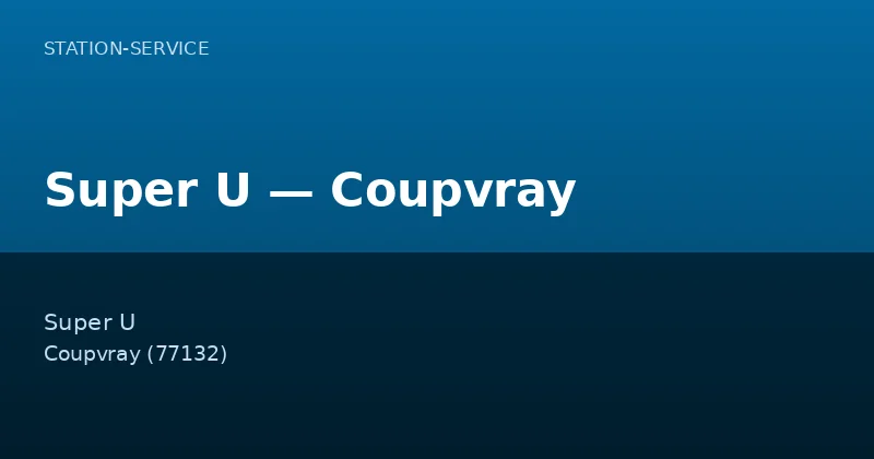 Super U — Coupvray