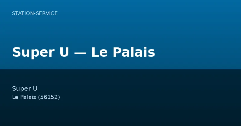 Super U — Le Palais