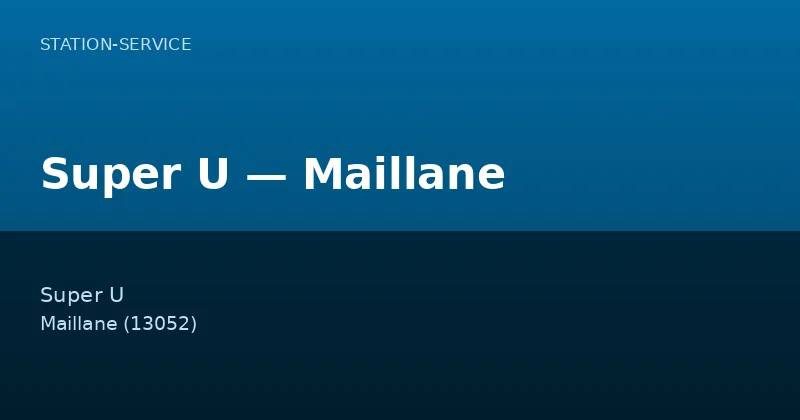 Super U — Maillane