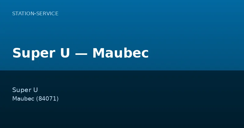 Super U — Maubec