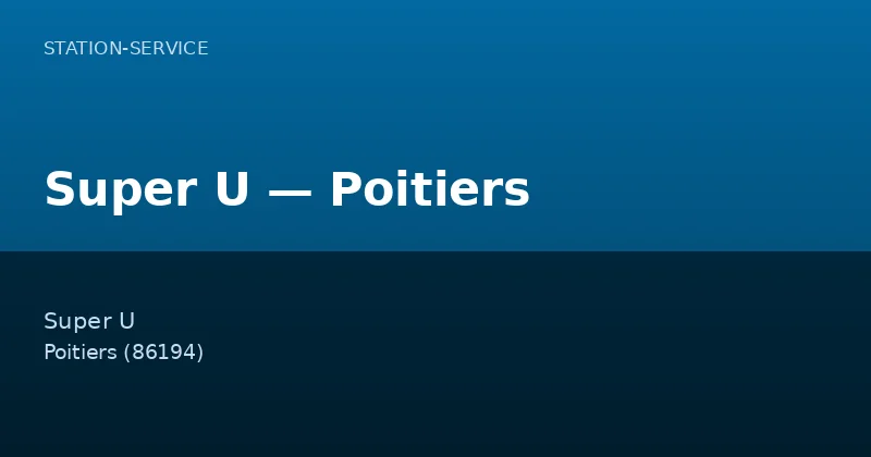 Super U — Poitiers