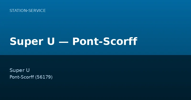 Super U — Pont-Scorff