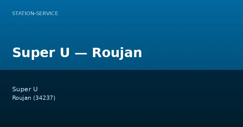 Super U — Roujan