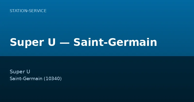 Super U — Saint-Germain
