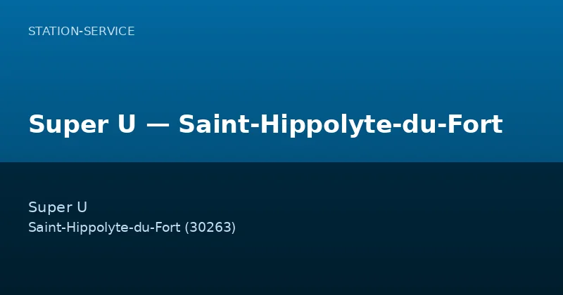 Super U — Saint-Hippolyte-du-Fort