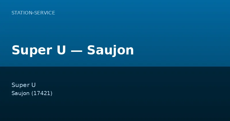 Super U — Saujon
