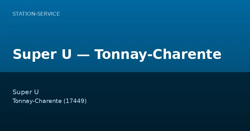 Super U — Tonnay-Charente