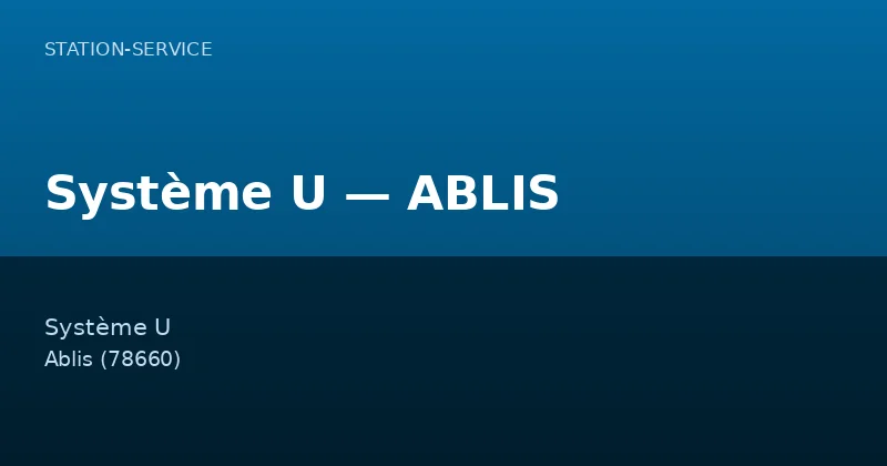 Système U — ABLIS