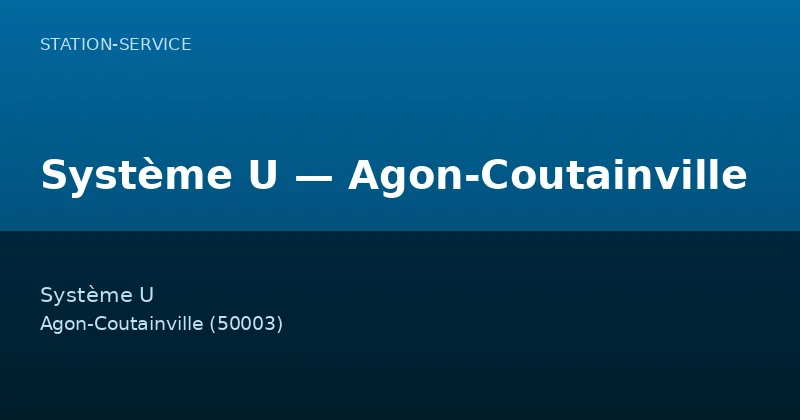 Système U — Agon-Coutainville