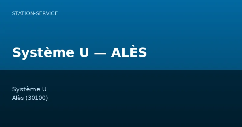 Système U — ALÈS