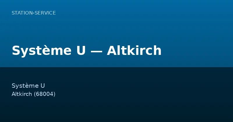 Système U — Altkirch