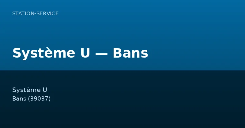 Système U — Bans