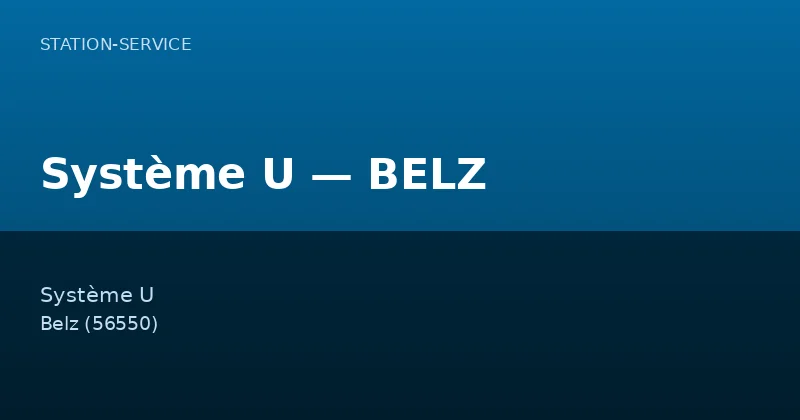 Système U — BELZ