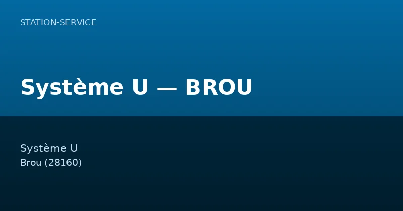 Système U — BROU