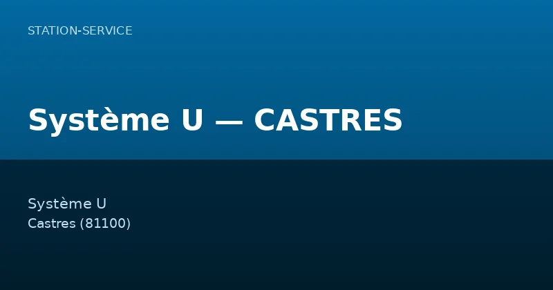 Système U — CASTRES