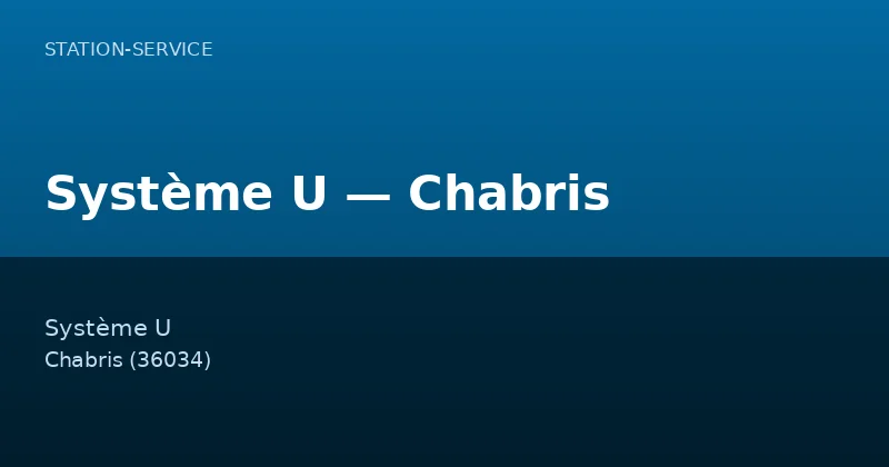 Système U — Chabris