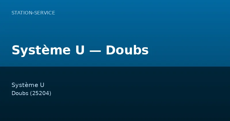 Système U — Doubs