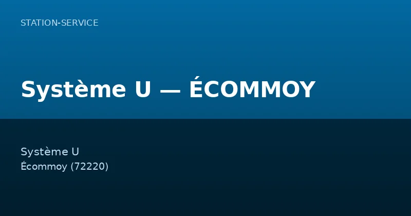 Système U — ÉCOMMOY