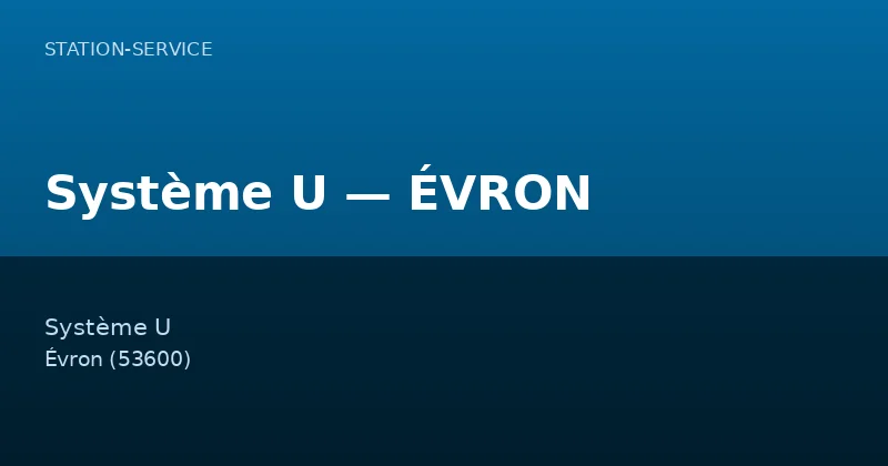 Système U — ÉVRON