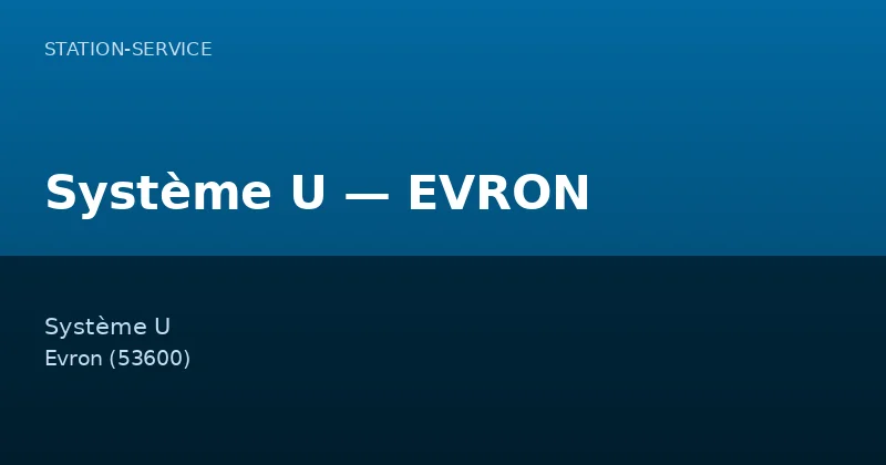 Système U — EVRON