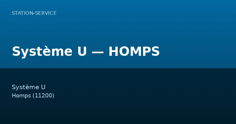 Système U — HOMPS