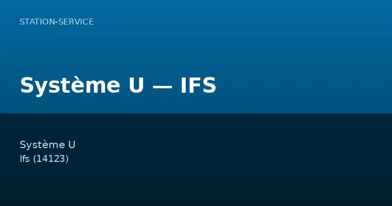 Système U — IFS