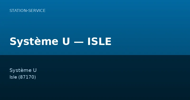 Système U — ISLE