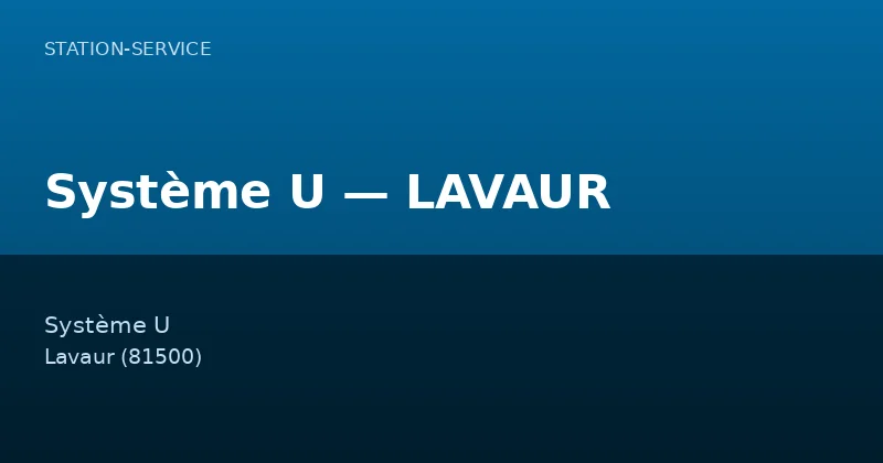 Système U — LAVAUR