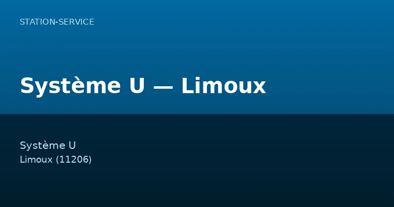 Système U — Limoux