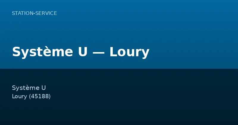 Système U — Loury