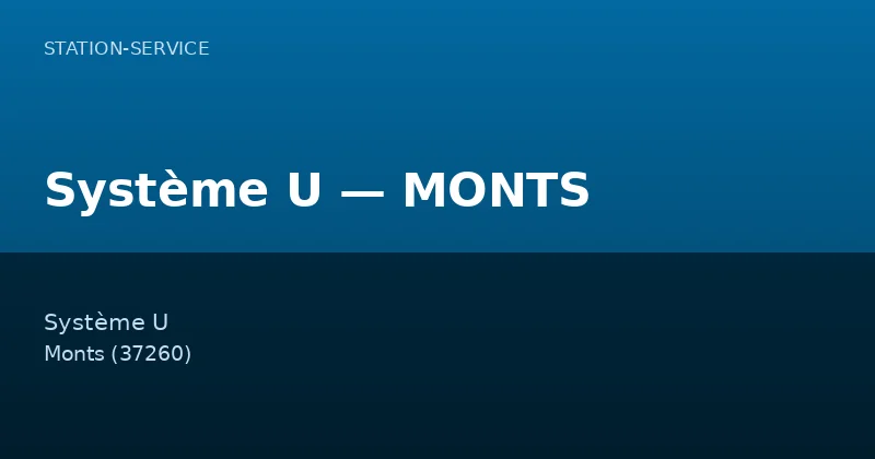 Système U — MONTS