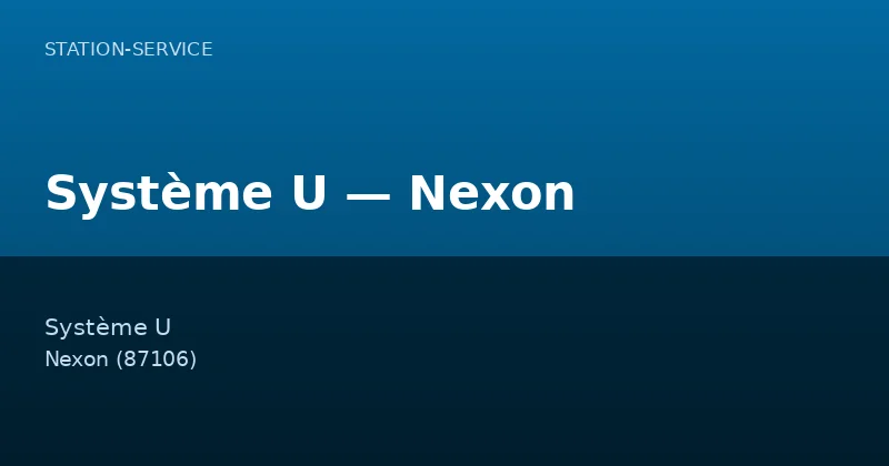 Système U — Nexon