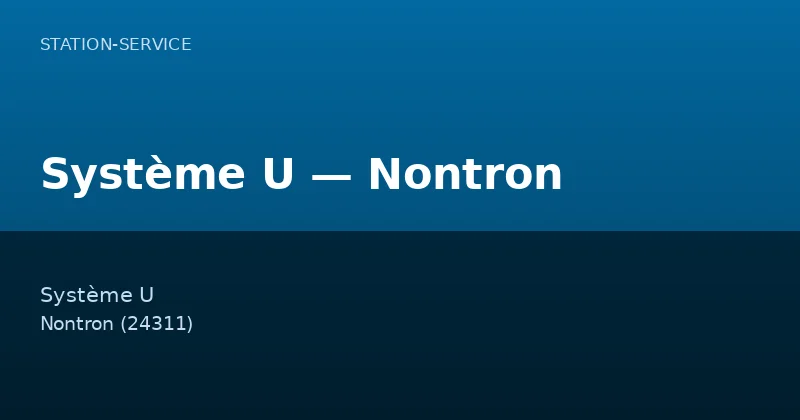 Système U — Nontron