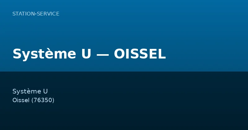 Système U — OISSEL