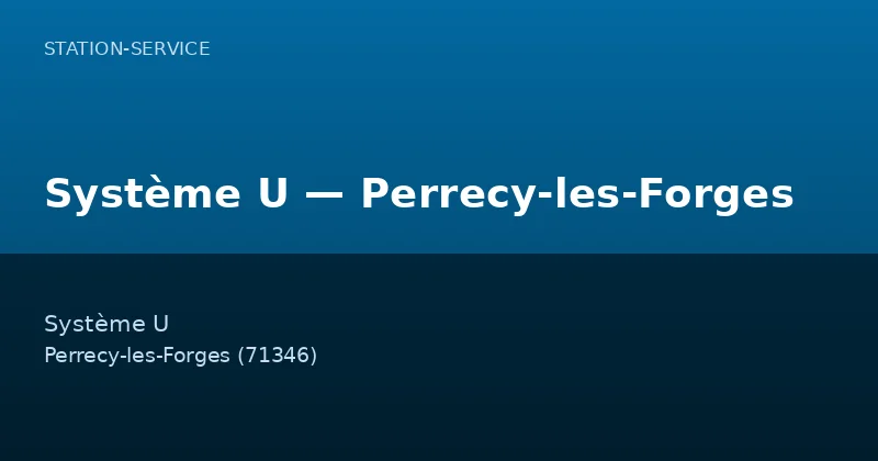 Système U — Perrecy-les-Forges