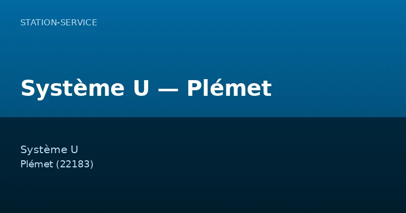 Système U — Plémet