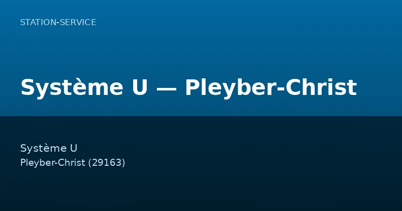 Système U — Pleyber-Christ