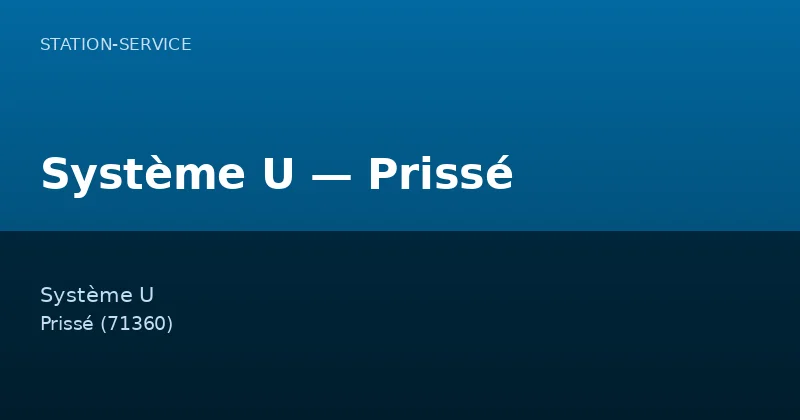 Système U — Prissé