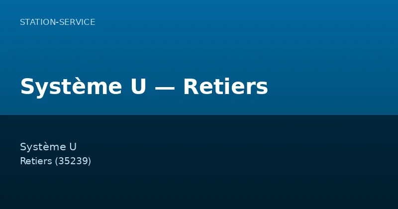 Système U — Retiers