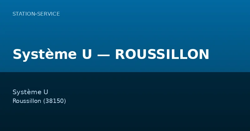 Système U — ROUSSILLON