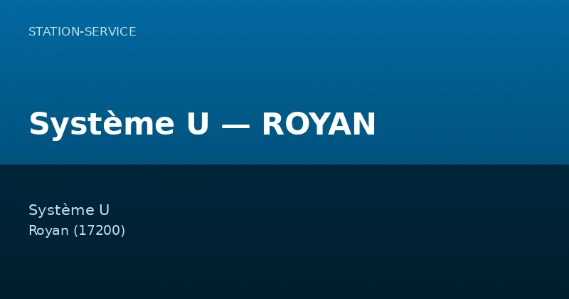 Système U — ROYAN