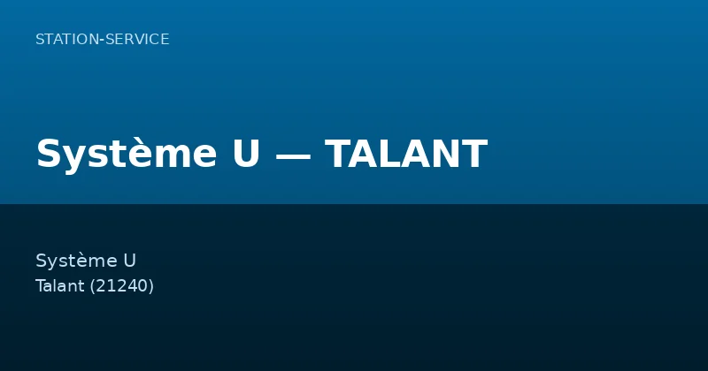Système U — TALANT