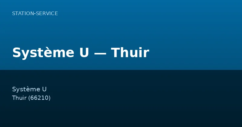 Système U — Thuir