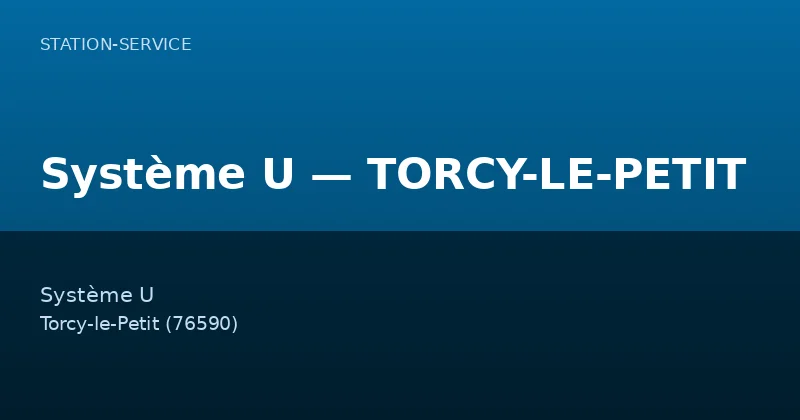 Système U — TORCY-LE-PETIT