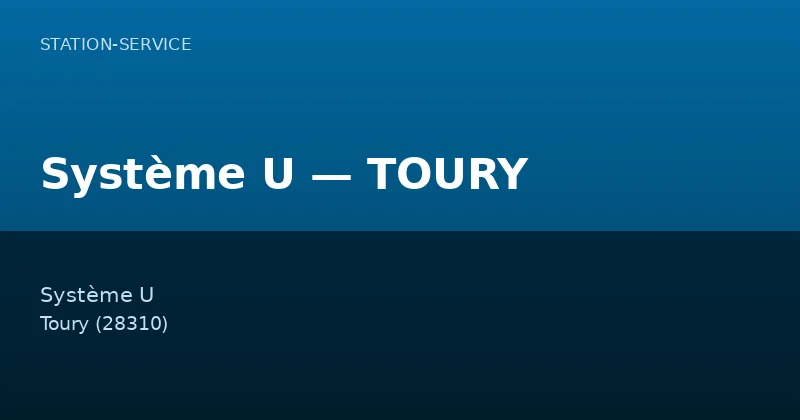 Système U — TOURY