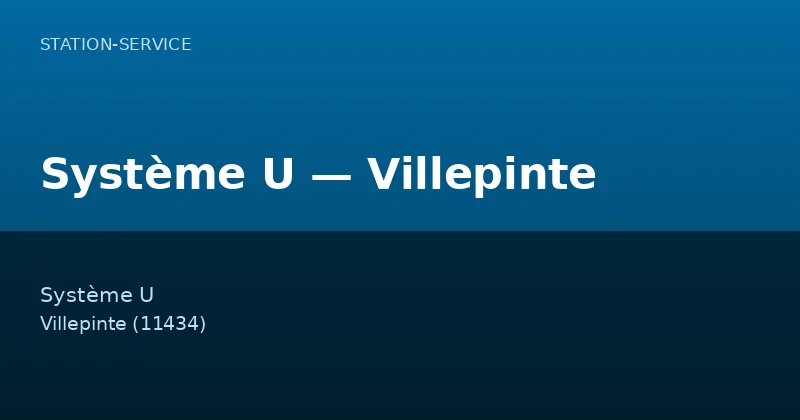 Système U — Villepinte