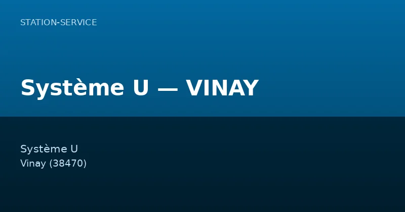 Système U — VINAY
