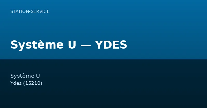 Système U — YDES